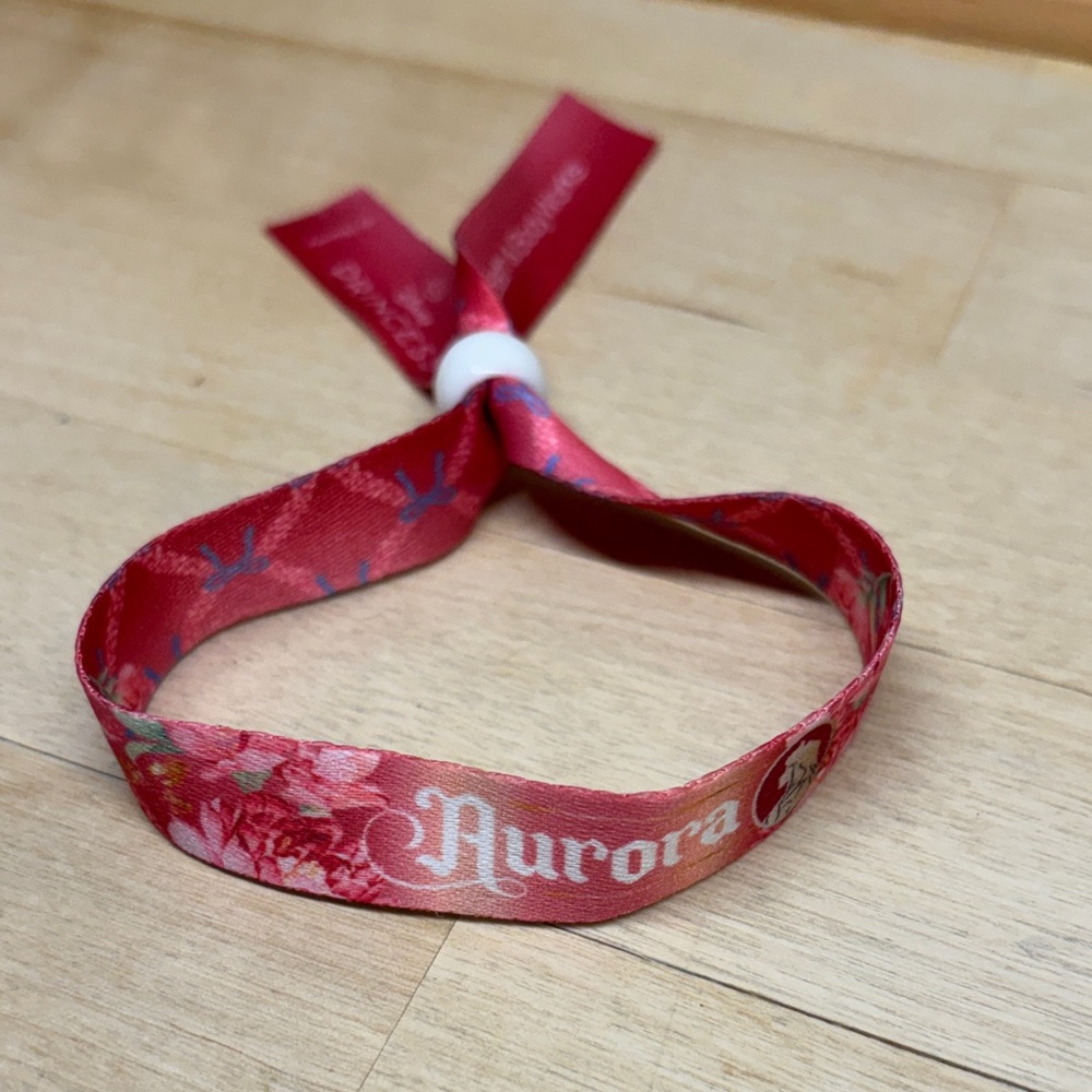 Disney Aurora Pink Ribbon Bracelet